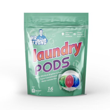 ECO friendly hand washing pods bulk laundry detergent capsule